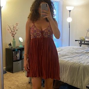 Embroidered couture sundress